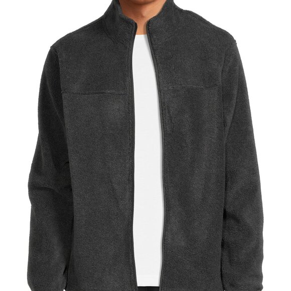 Swiss Alps Men's Full Zip Polar Fleece Jacket (X-L, Heather) - NWT, Never worn - Picture 1 of 4
